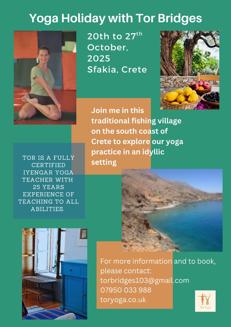 Iyengar-yogasemester på Kreta, Grekland, med Victoria Bridges