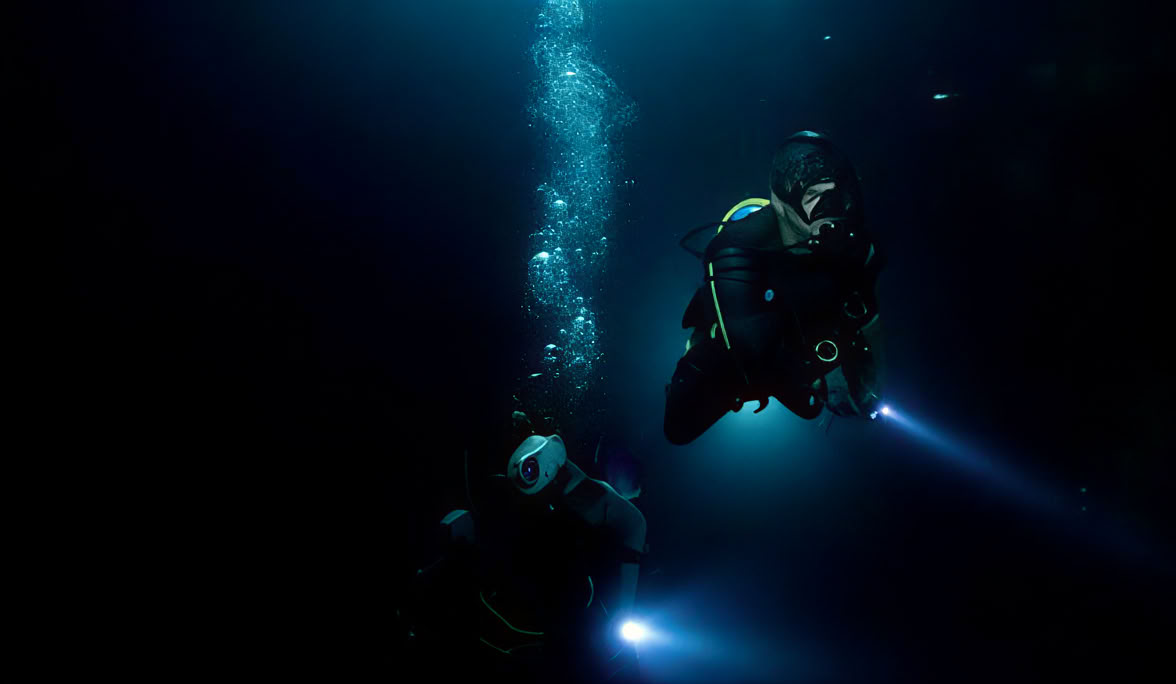 Nattdykning vid Lovina Reef