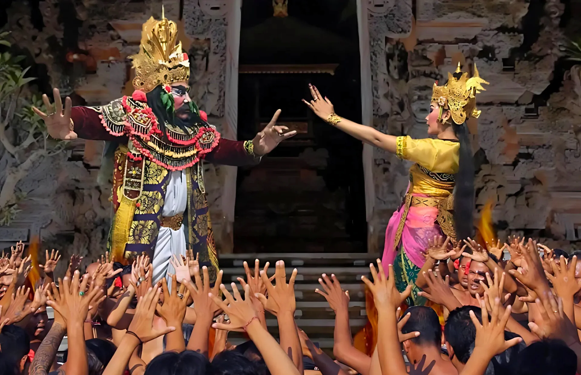 Elddans i templet