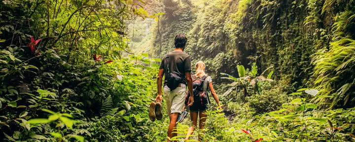 Zen-trekking och upptäckten av vattenfall