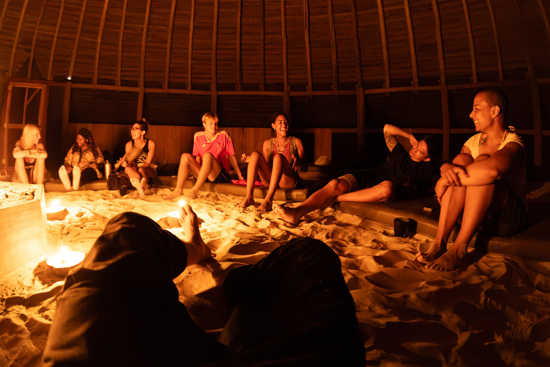 Öppen ayahuasca-retreat