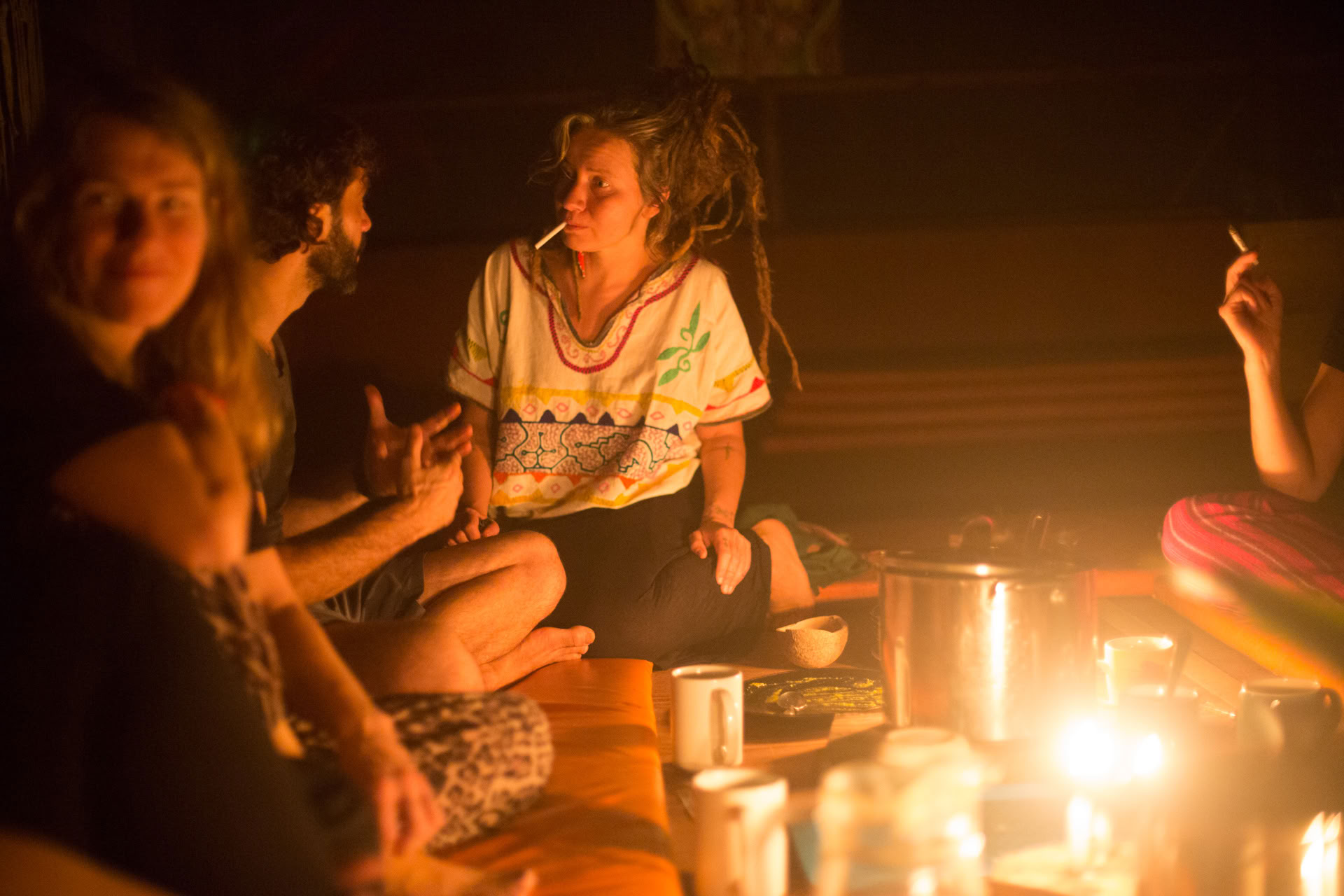 Öppen ayahuasca-retreat