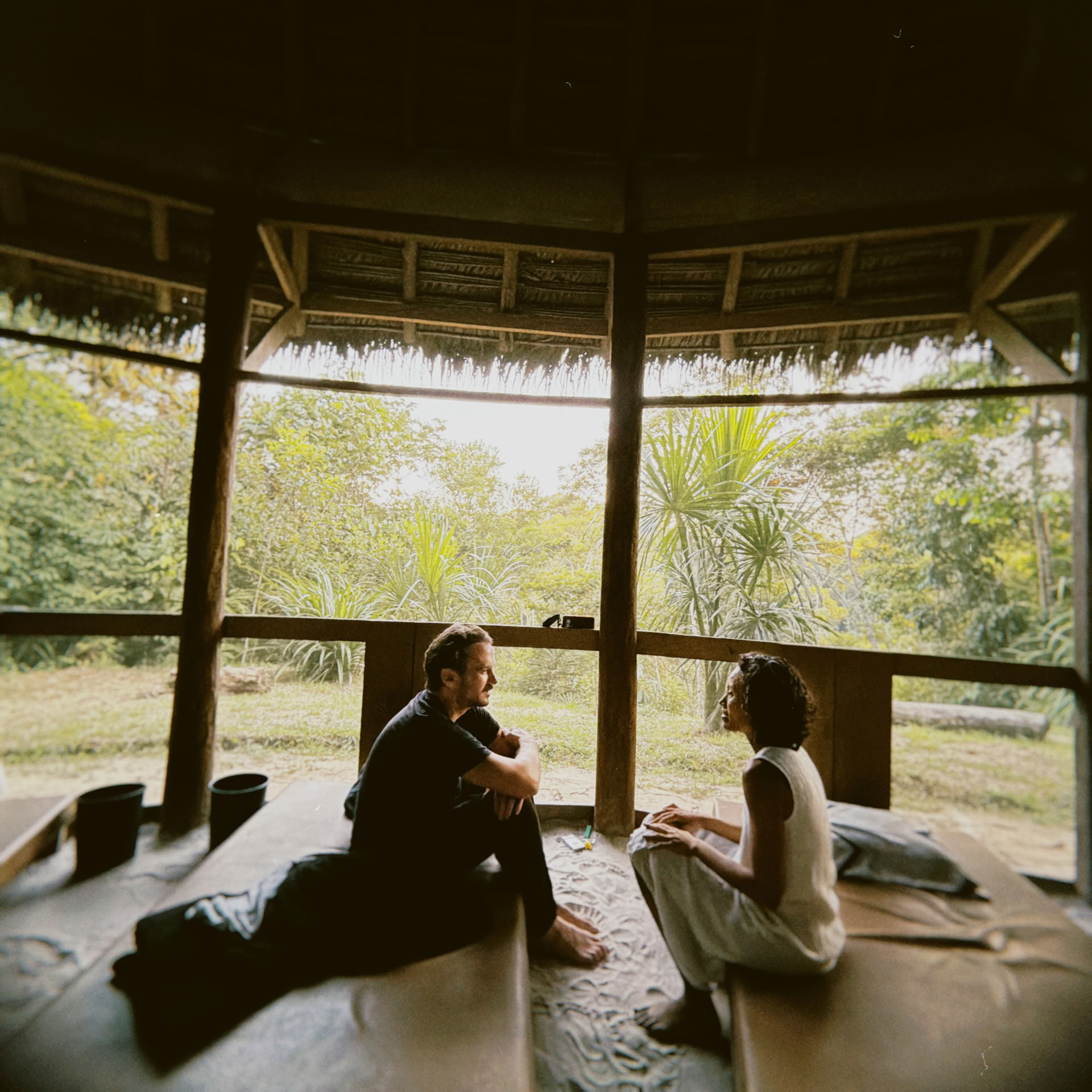 Öppen ayahuasca-retreat