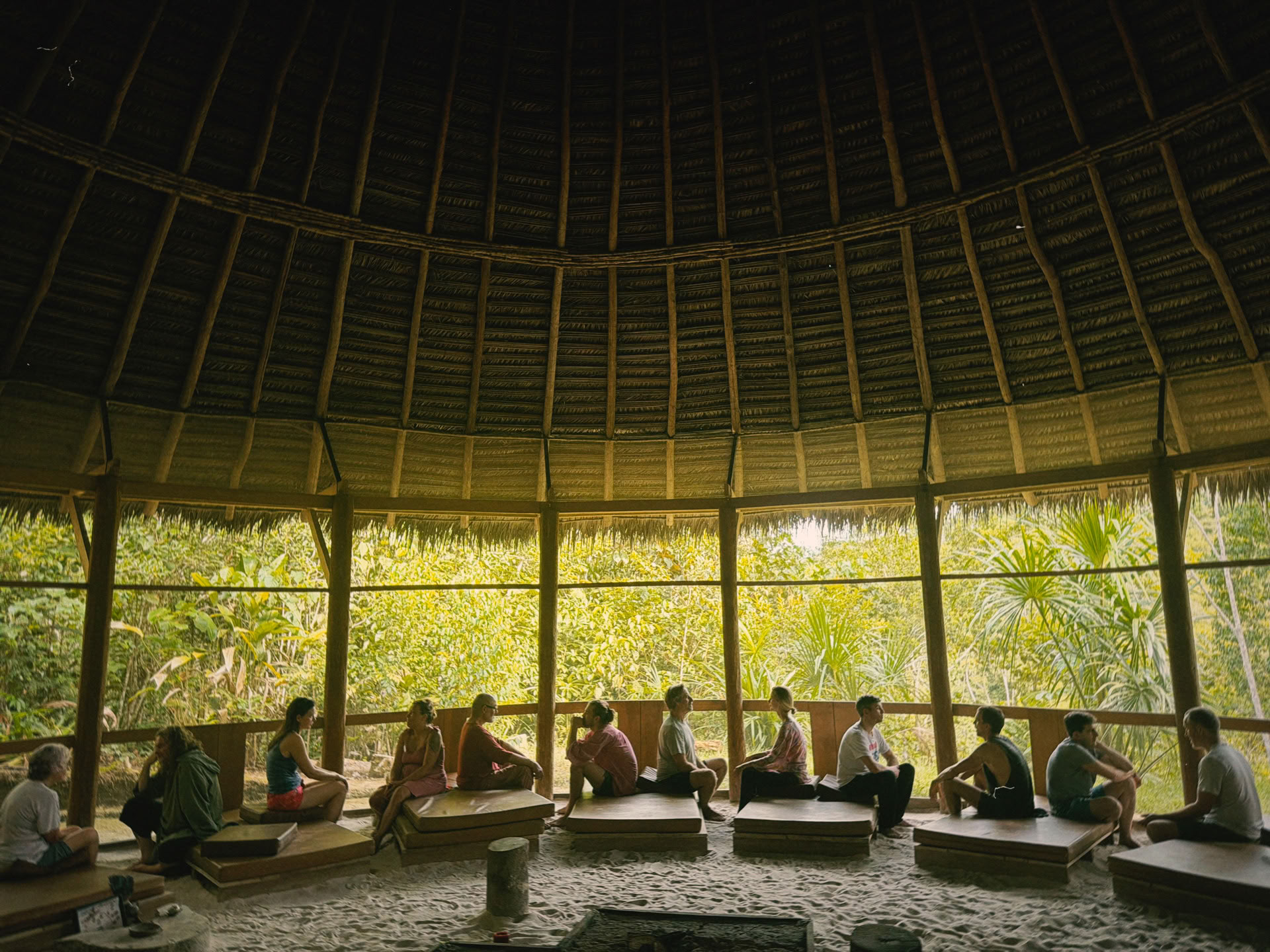 Öppen ayahuasca-retreat