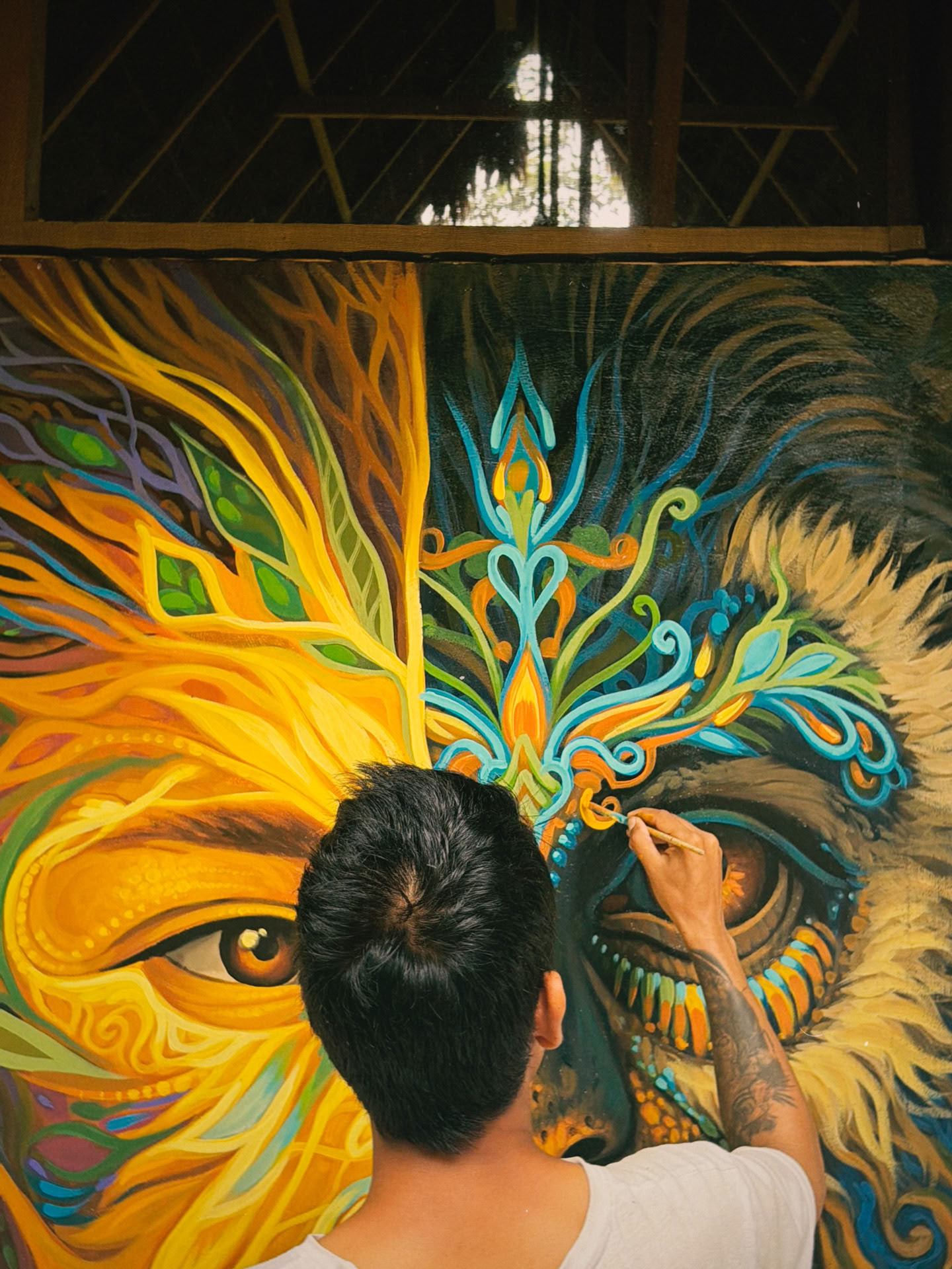 Öppen ayahuasca-retreat