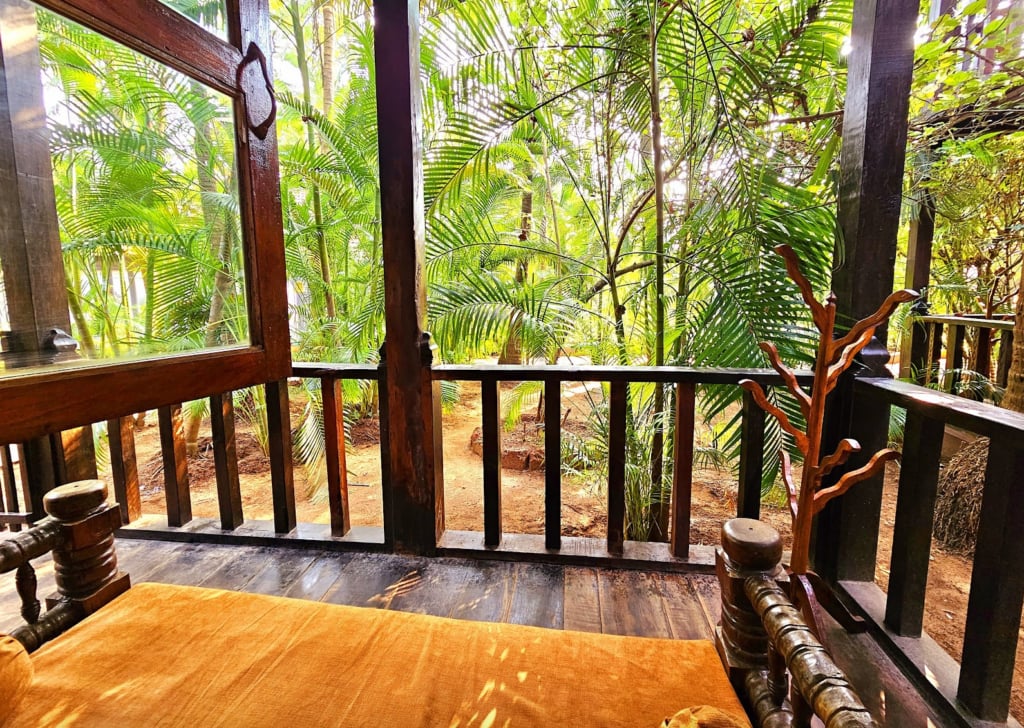 Yoga-retreat i eld och nektar i Goa, Indien