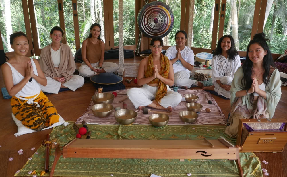 Utbildning för ljudhealers på Bali