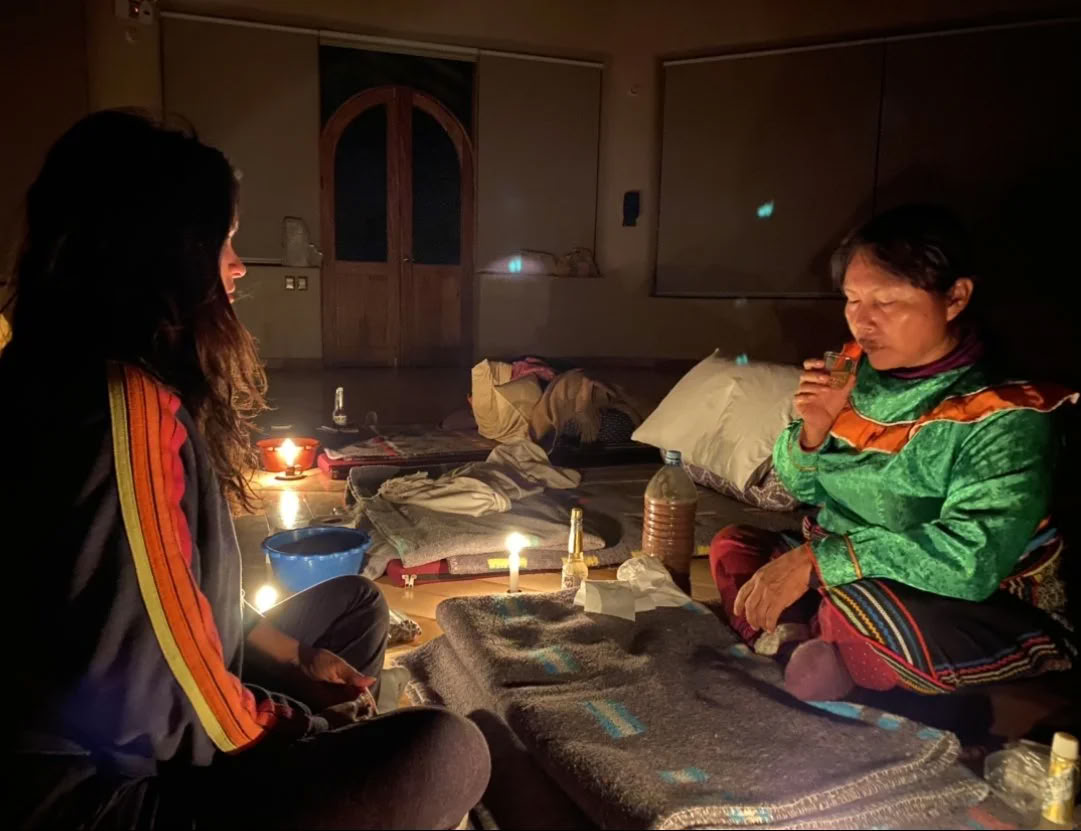 Kvinnors ayahuasca-retreat