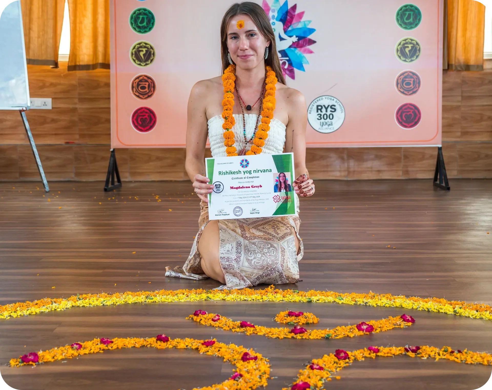 100-timmars yogalärarutbildning i Rishikesh