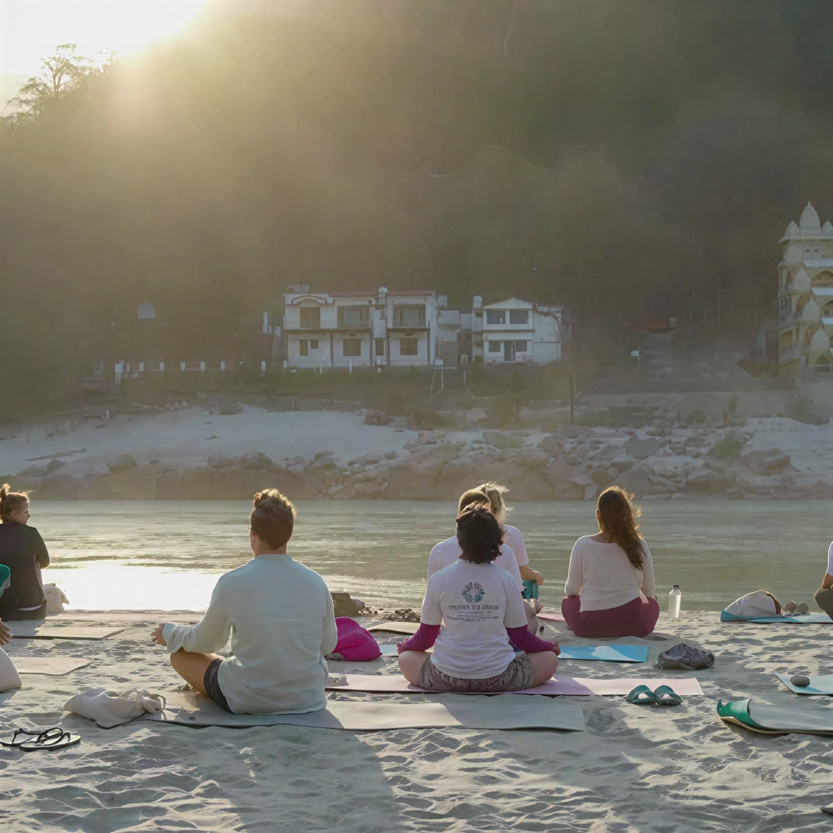 100-timmars yogalärarutbildning i Rishikesh