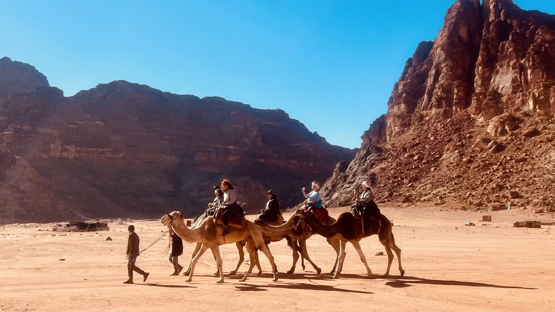 4 dagars kameltrekkingäventyr med beduiner i Wadi Rum, Jordanien