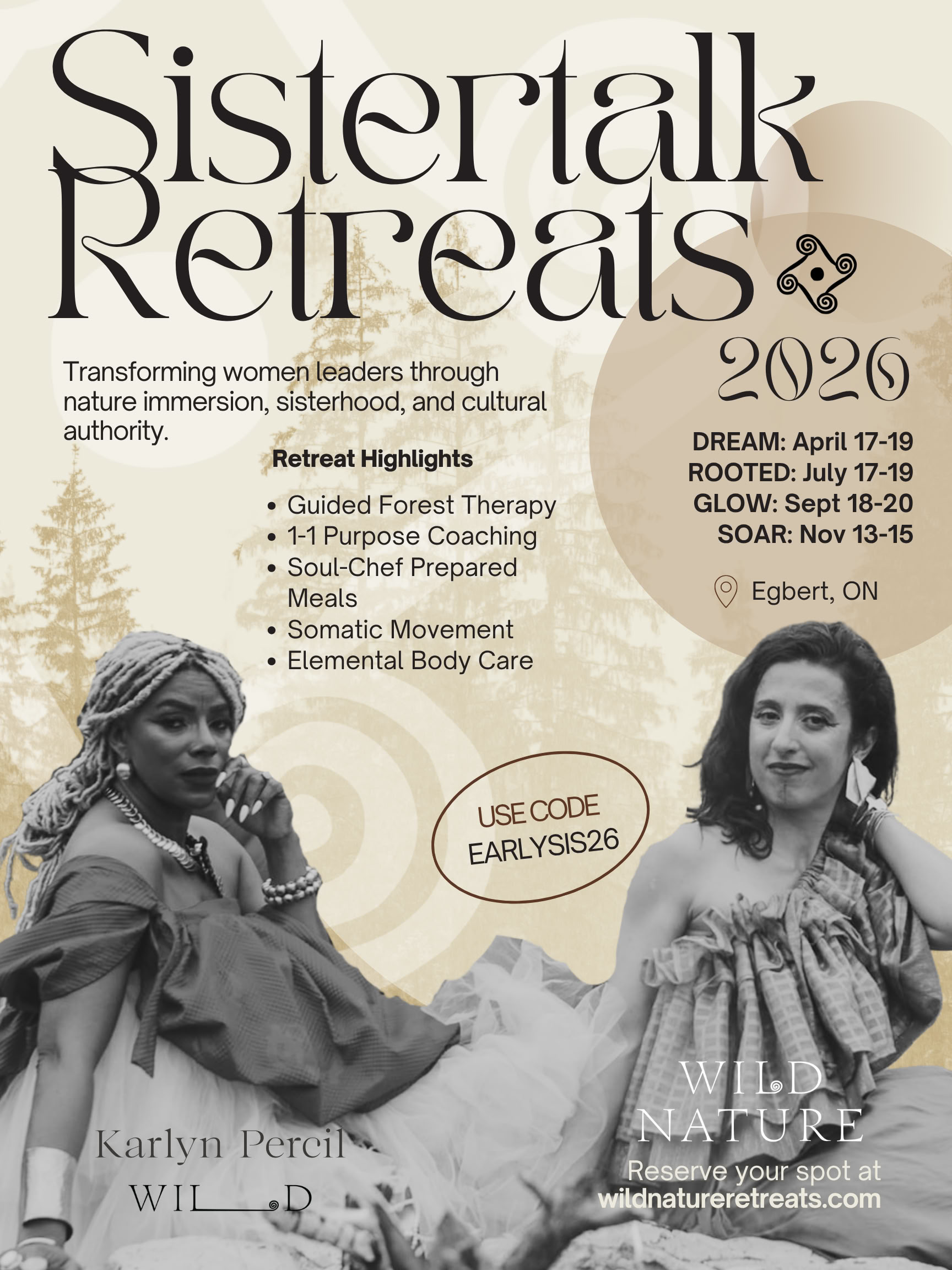 Systertalk Retreats - SENT SOMMARGLOW: Mineral-/naturelementsretreat — Wild Nature Retreats