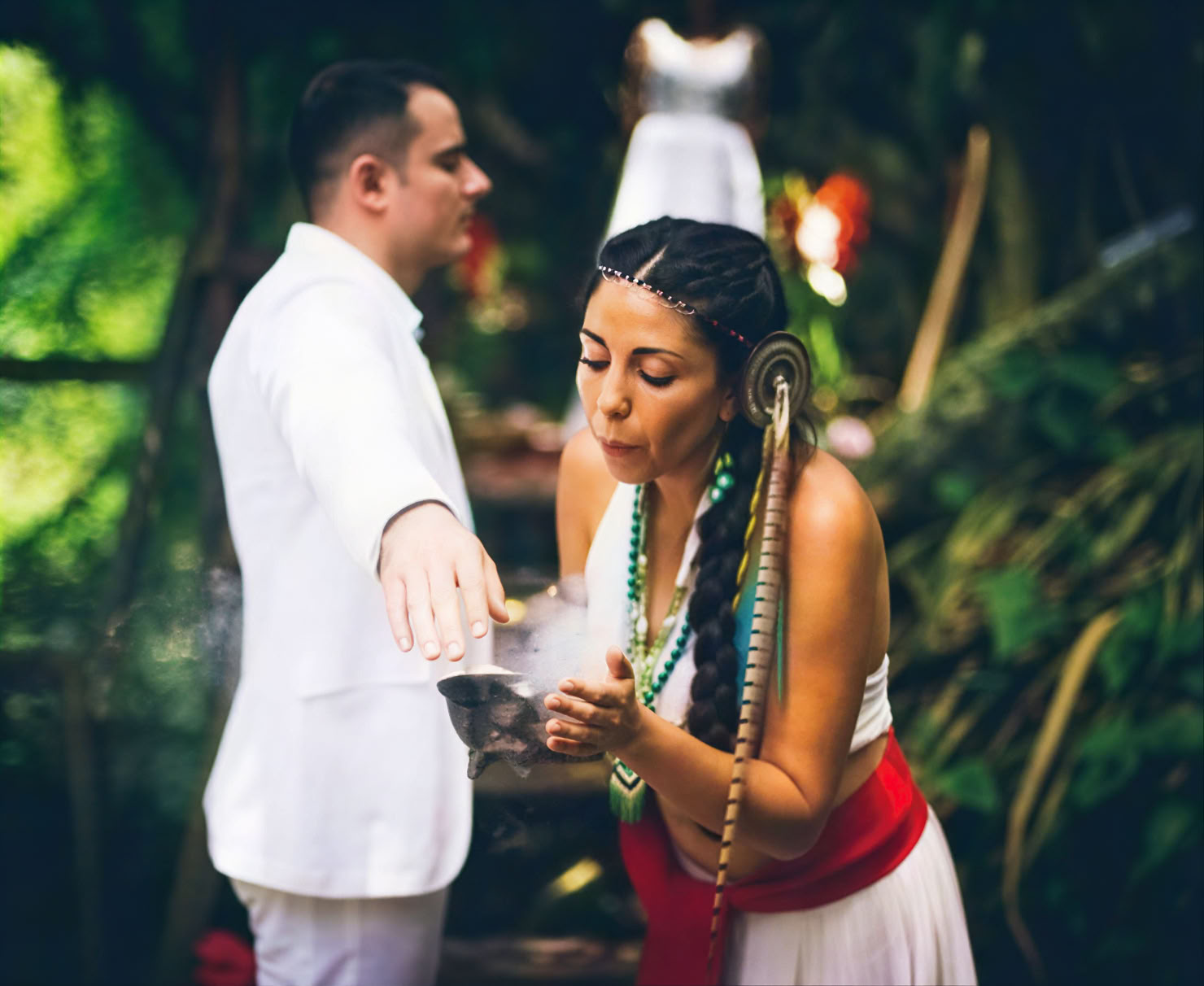 Privat temazcal och synkroniserad parmassage