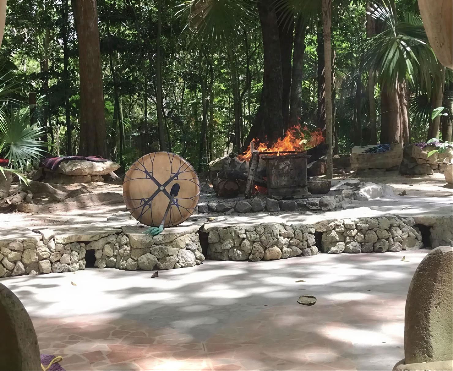 Privat temazcal och synkroniserad parmassage