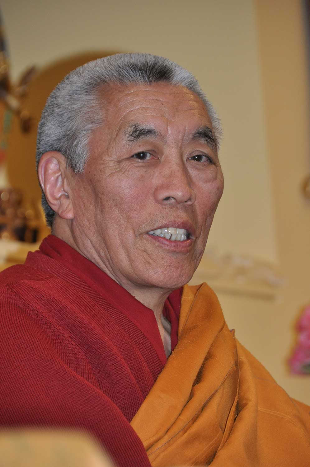 Födelsehelg och konsekration av de fem Buddha Garudorna