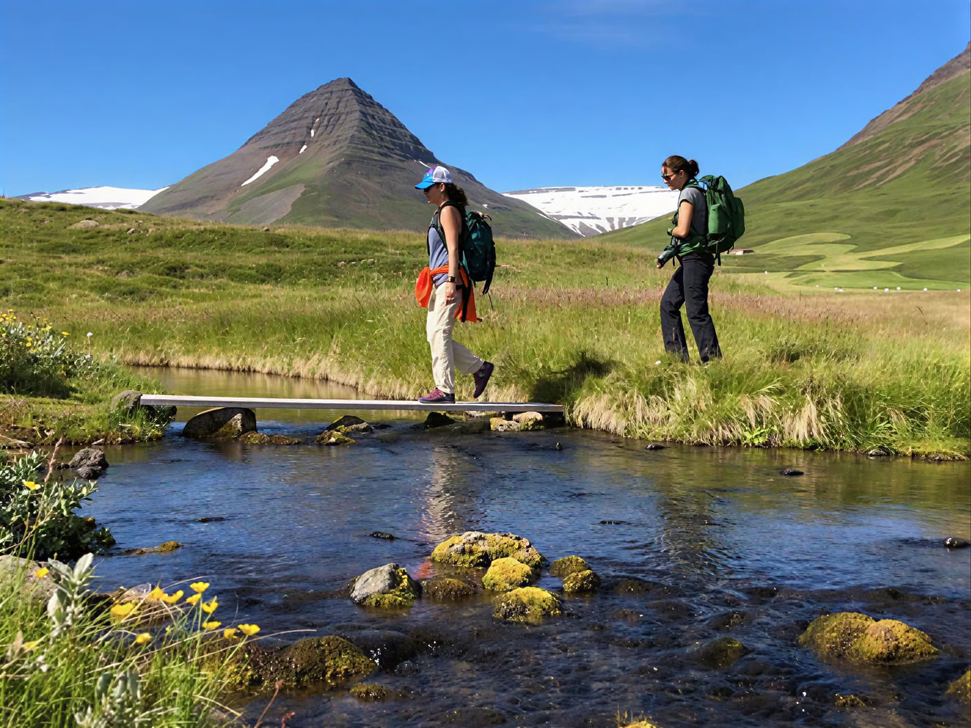 Yoga- och vandringsretreat under midnattssolen på Island – datum 2026