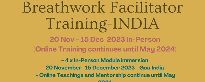 Terapeutisk Breathwork-utbildning för facilitatorer – Indien — Evolve Breath Body ™ – Modul 1