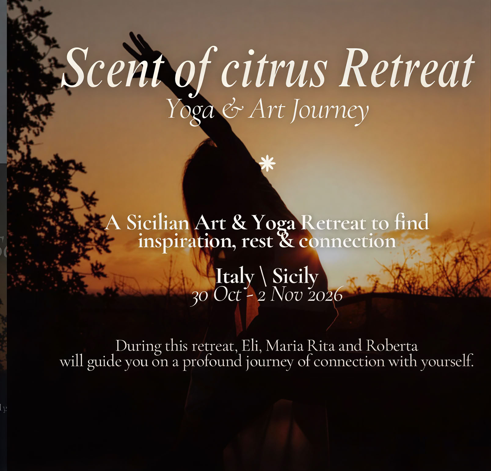 Citrusdoftens retreat och yoga och konstresa