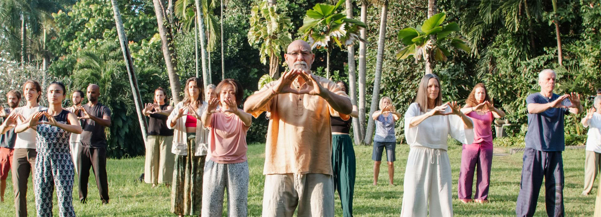 Qigong lärarutbildning nivå 1 i skogen och på klipporna