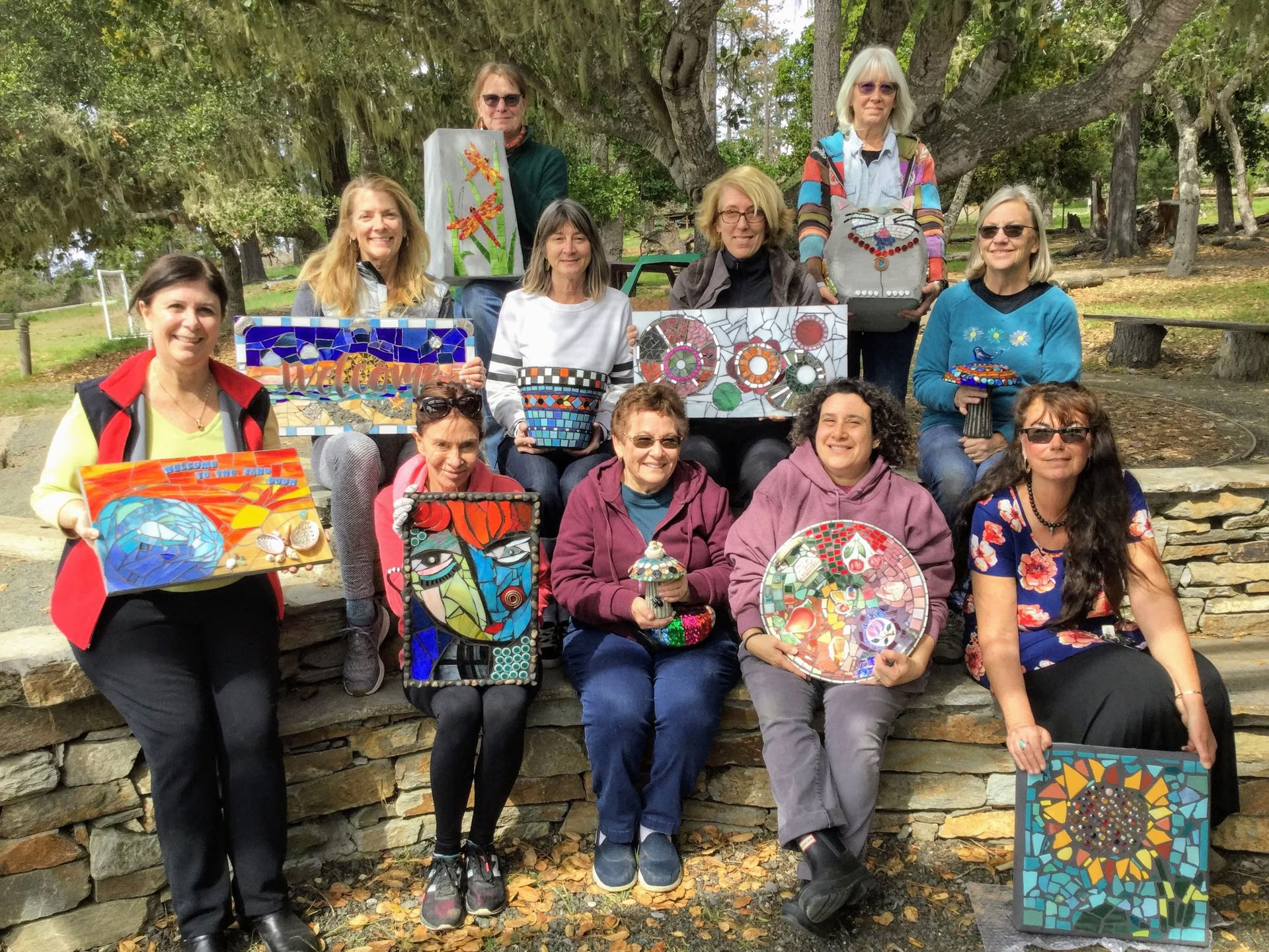 Mosaikkonstretreat med Passiflora Mosaics (september) — Camp Ocean Pines