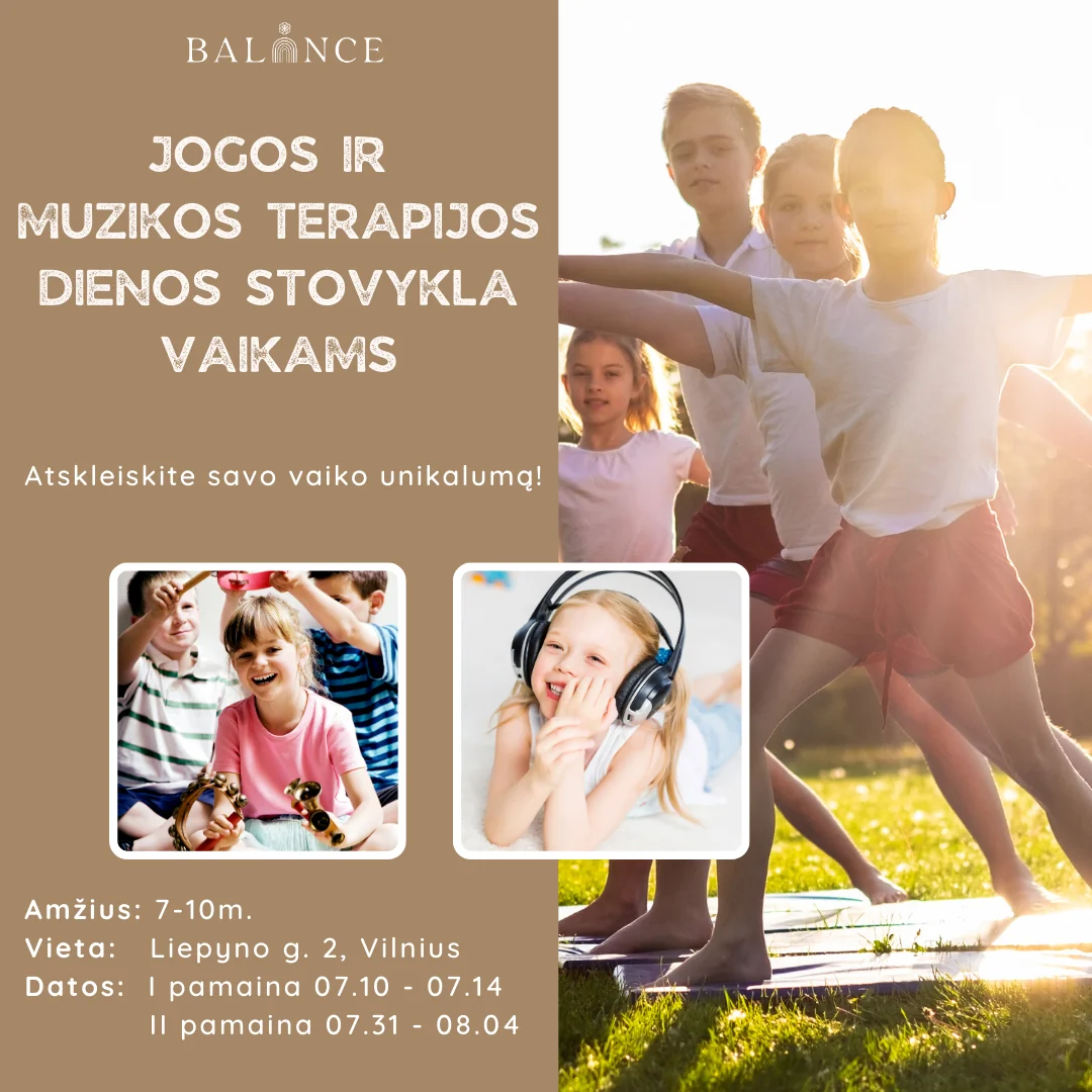 Yoga- och musikterapidagläger för barn – 07.31 - 08.04 (Kotryna och Laura)