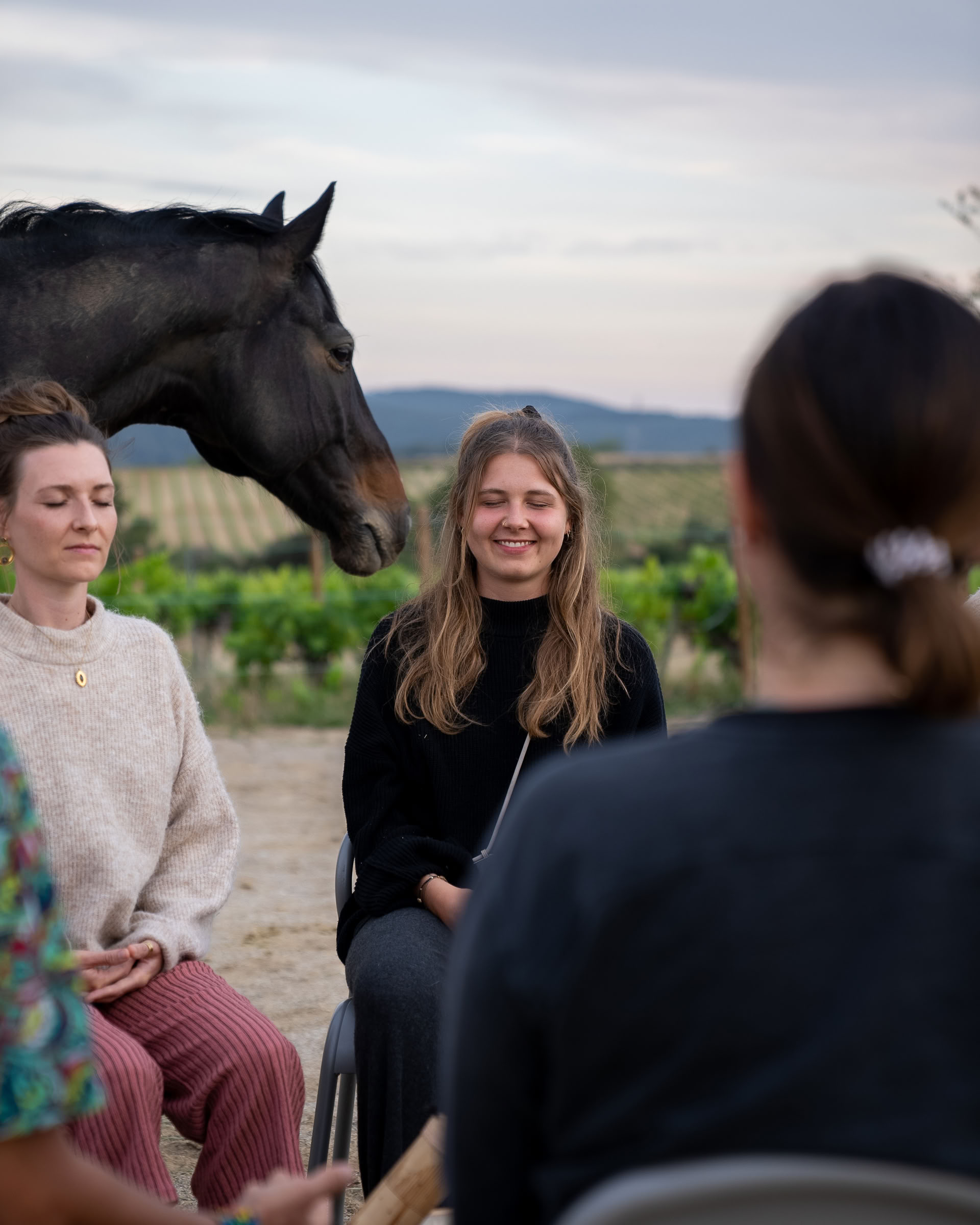 Yoga och läkning med hästar