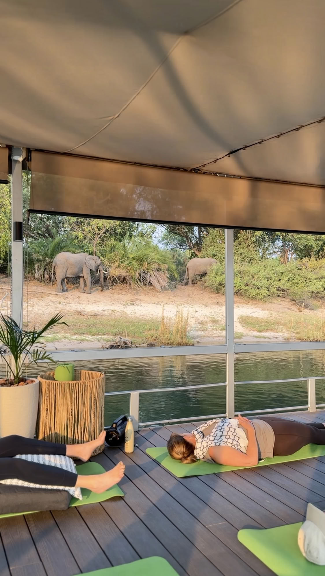 Yoga vid Zambezi