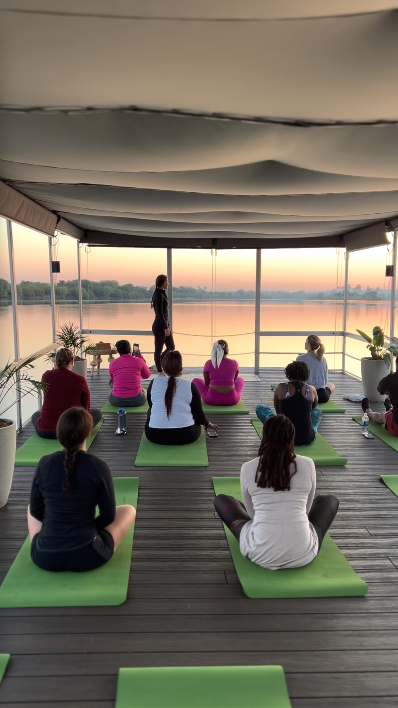 Yoga vid Zambezi