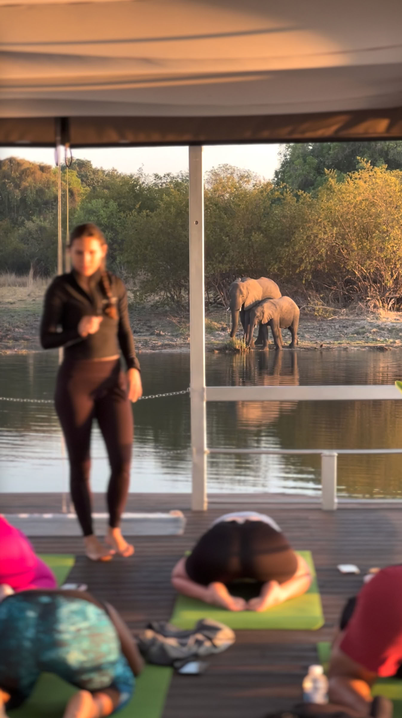 Yoga vid Zambezi
