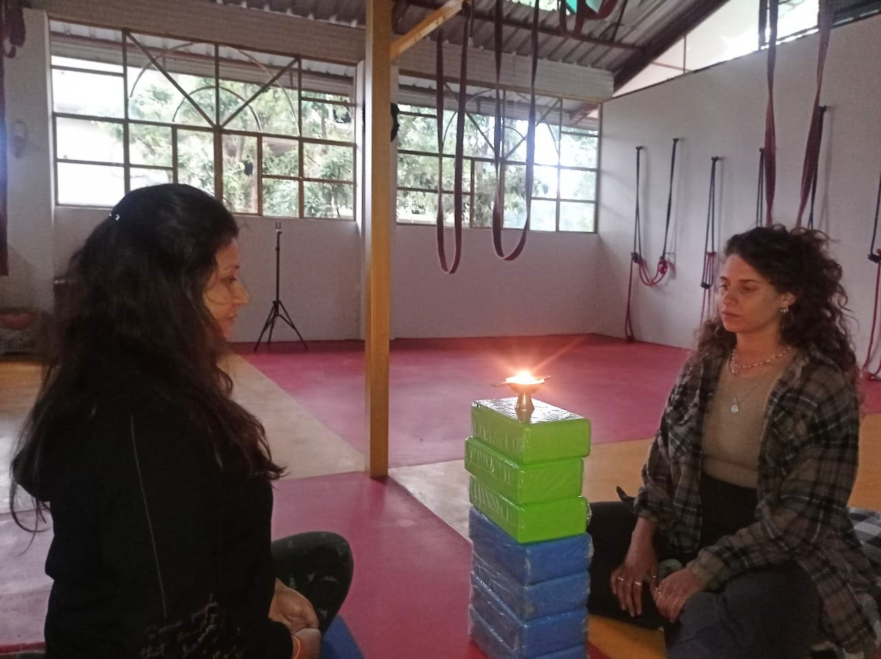 Yogaklass för drop-in