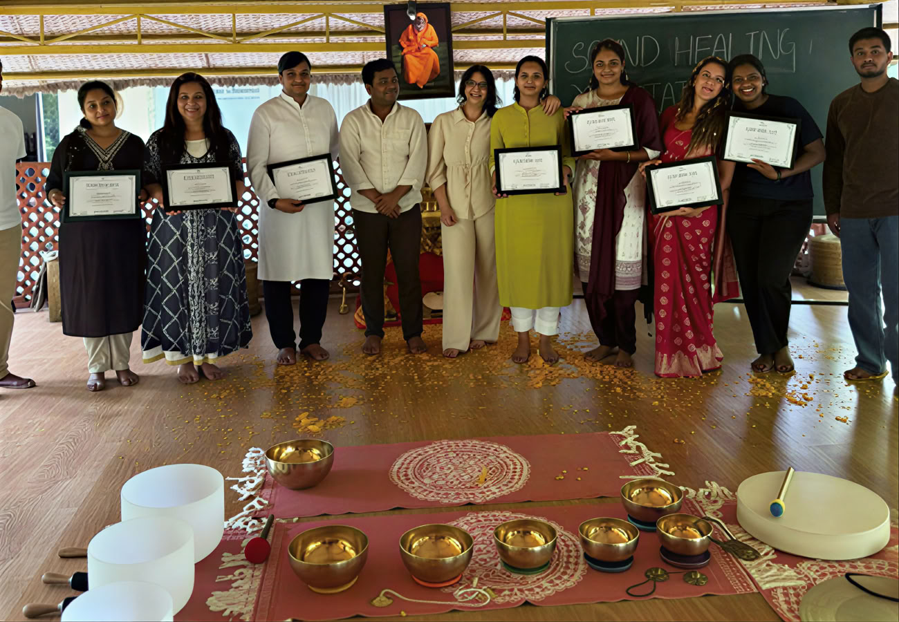 Ljudhelande meditationskurs i Mysore