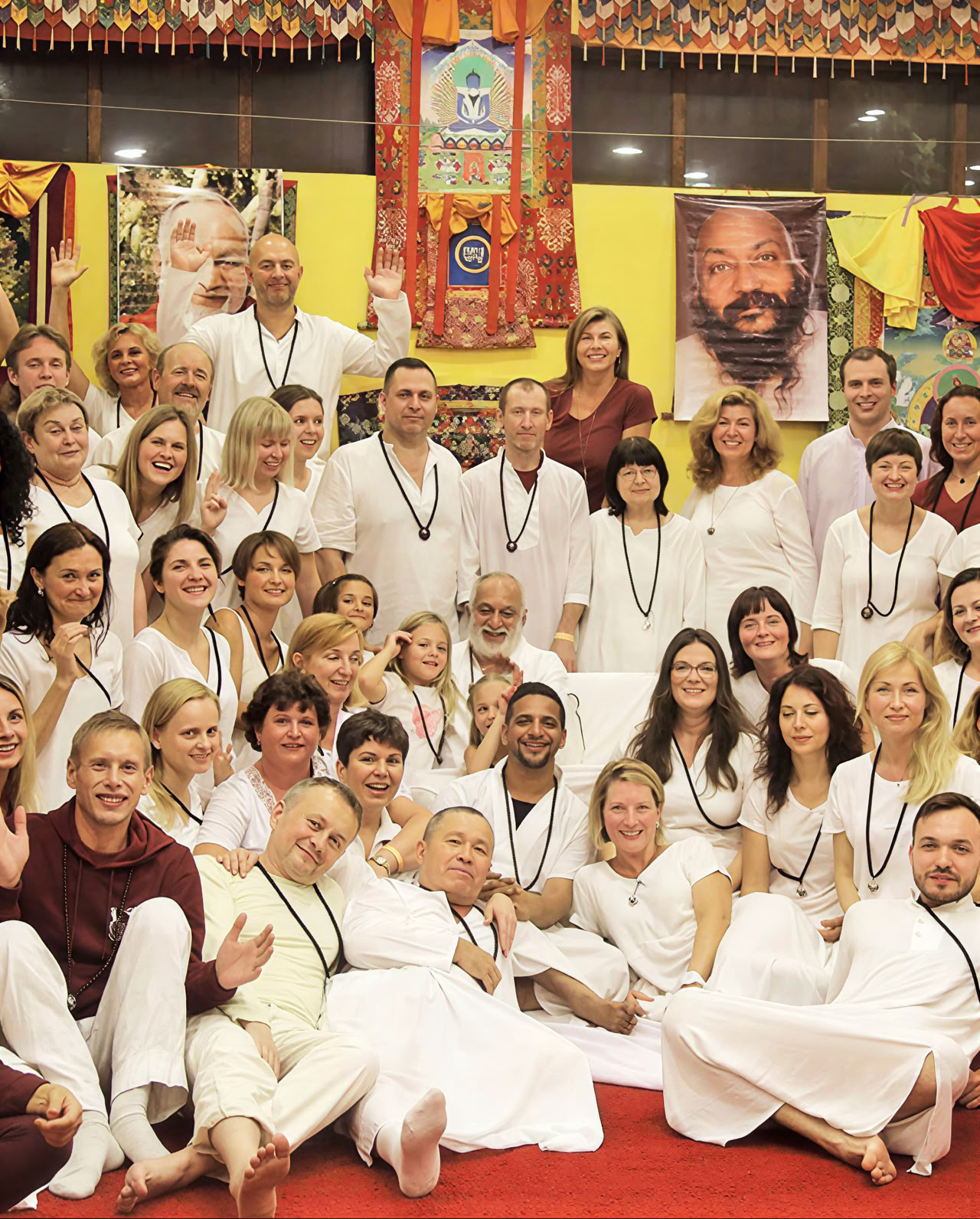 En dags Osho-meditationssession