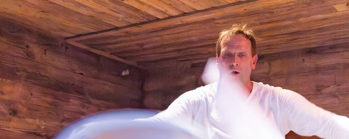 Fullmåne sen kväll på spa