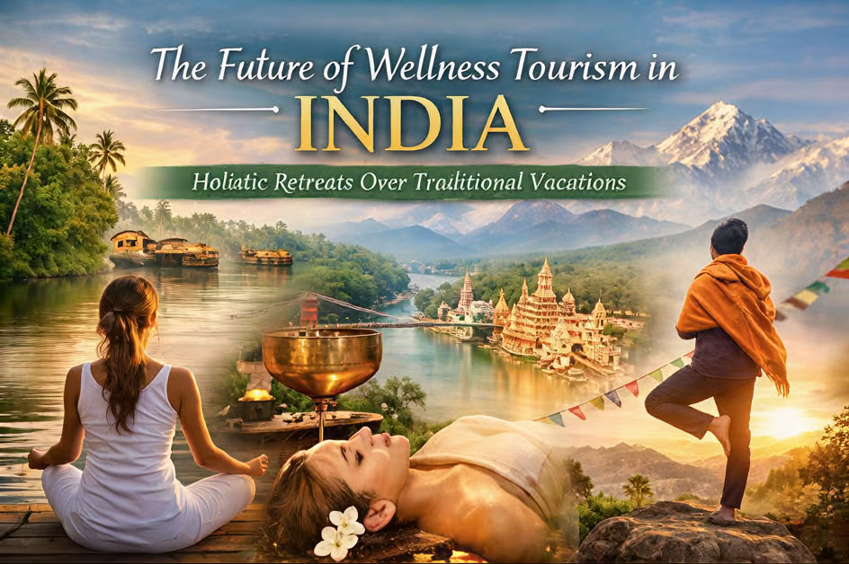 12-dagars andligt retreat i Indien: yoga i Rishikesh, ayurveda i Kerala och rundtur till Taj Mahal
