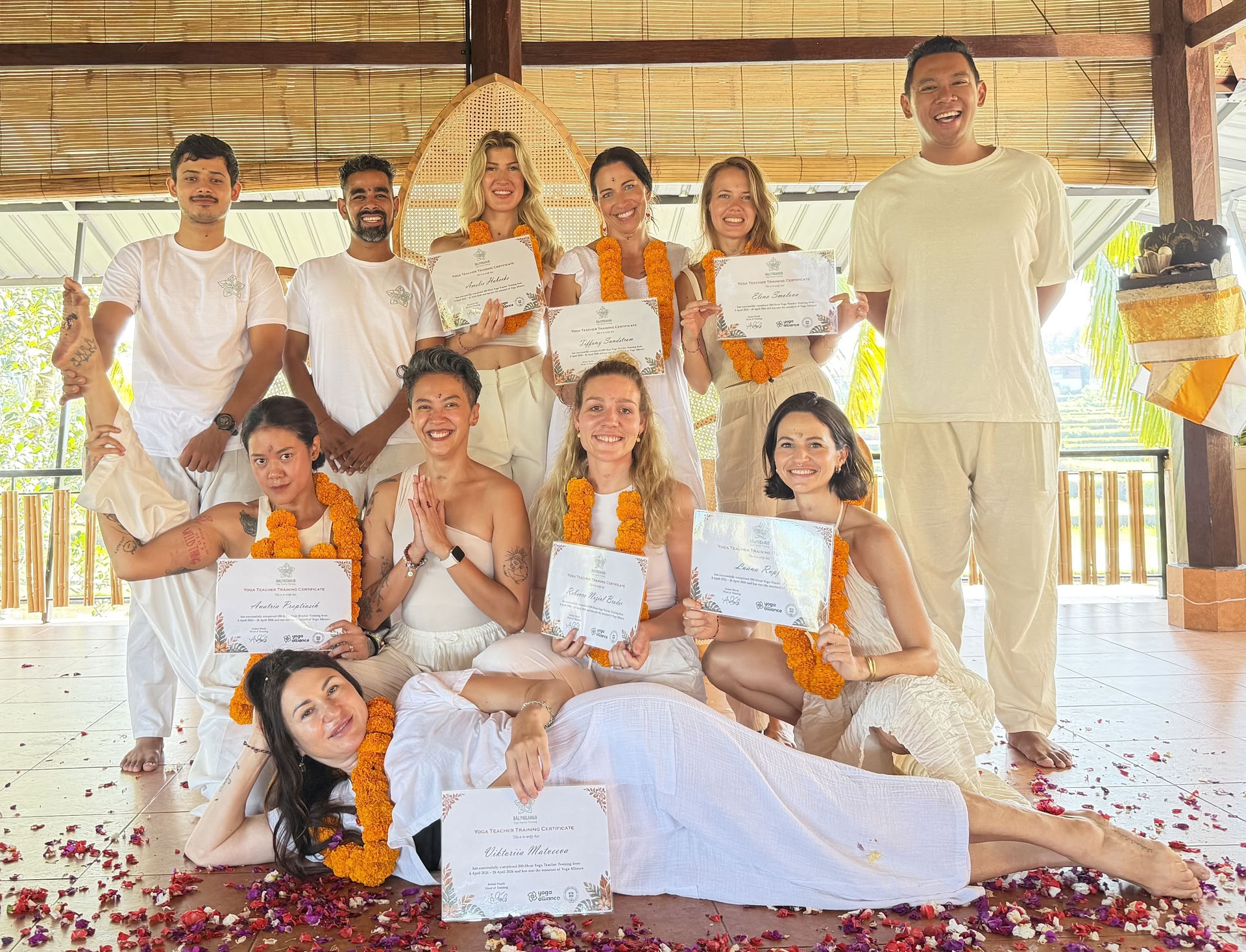 200-timmars yogalärarutbildning på Bali
