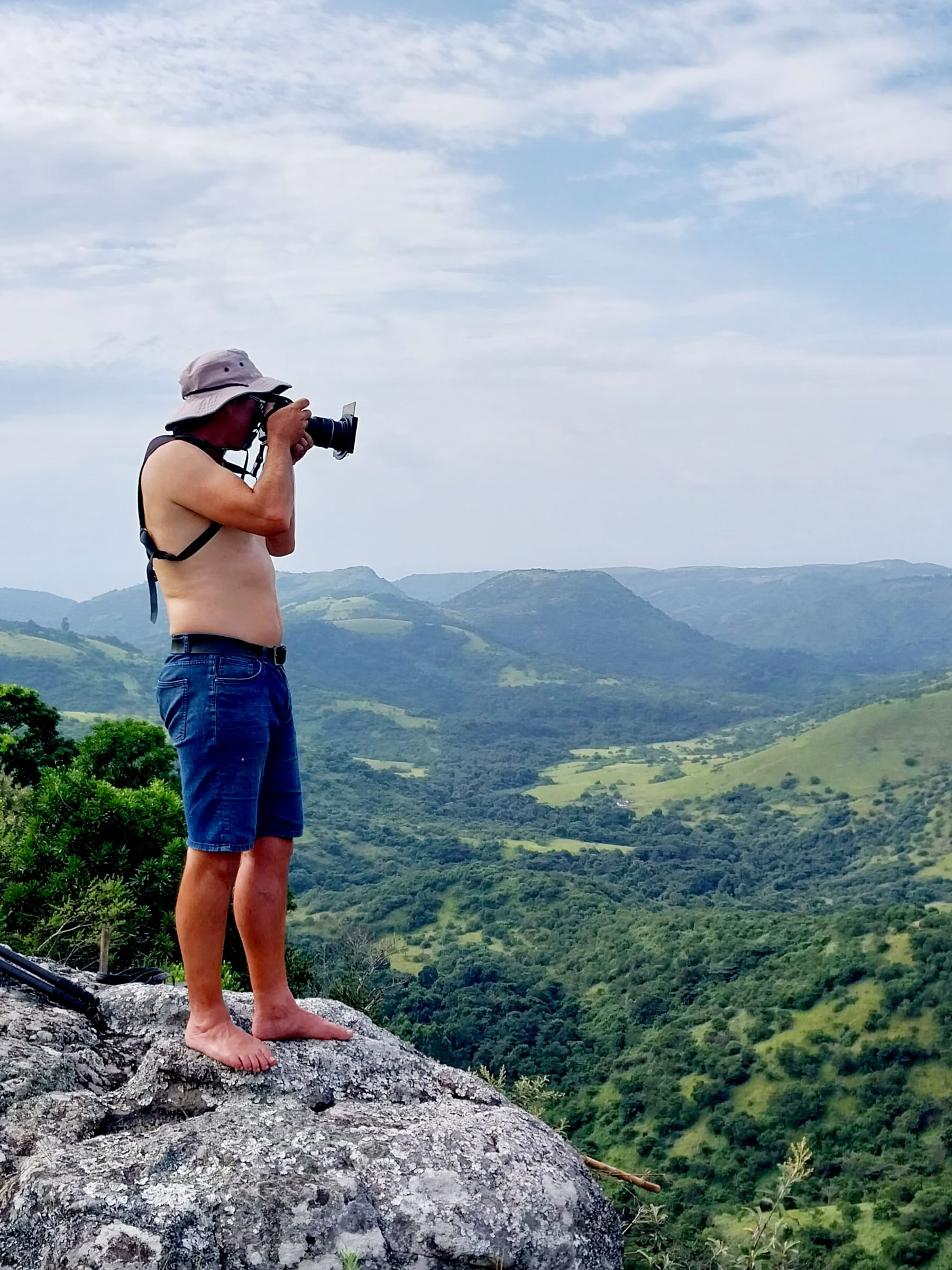 Safari och vandring vid Waterfall Bluff