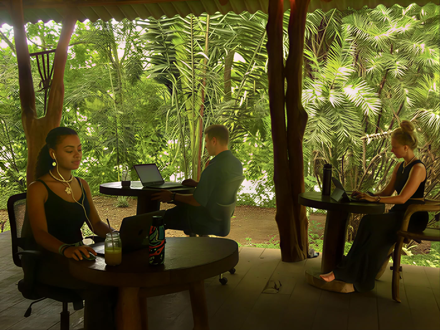 Lantligt coworking