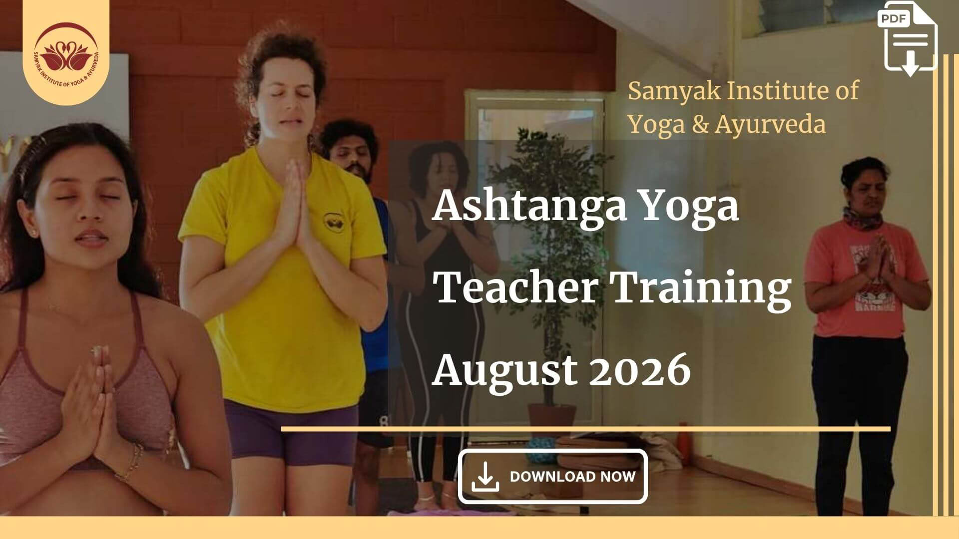 Ashtanga yogalärarutbildning - augusti 2026