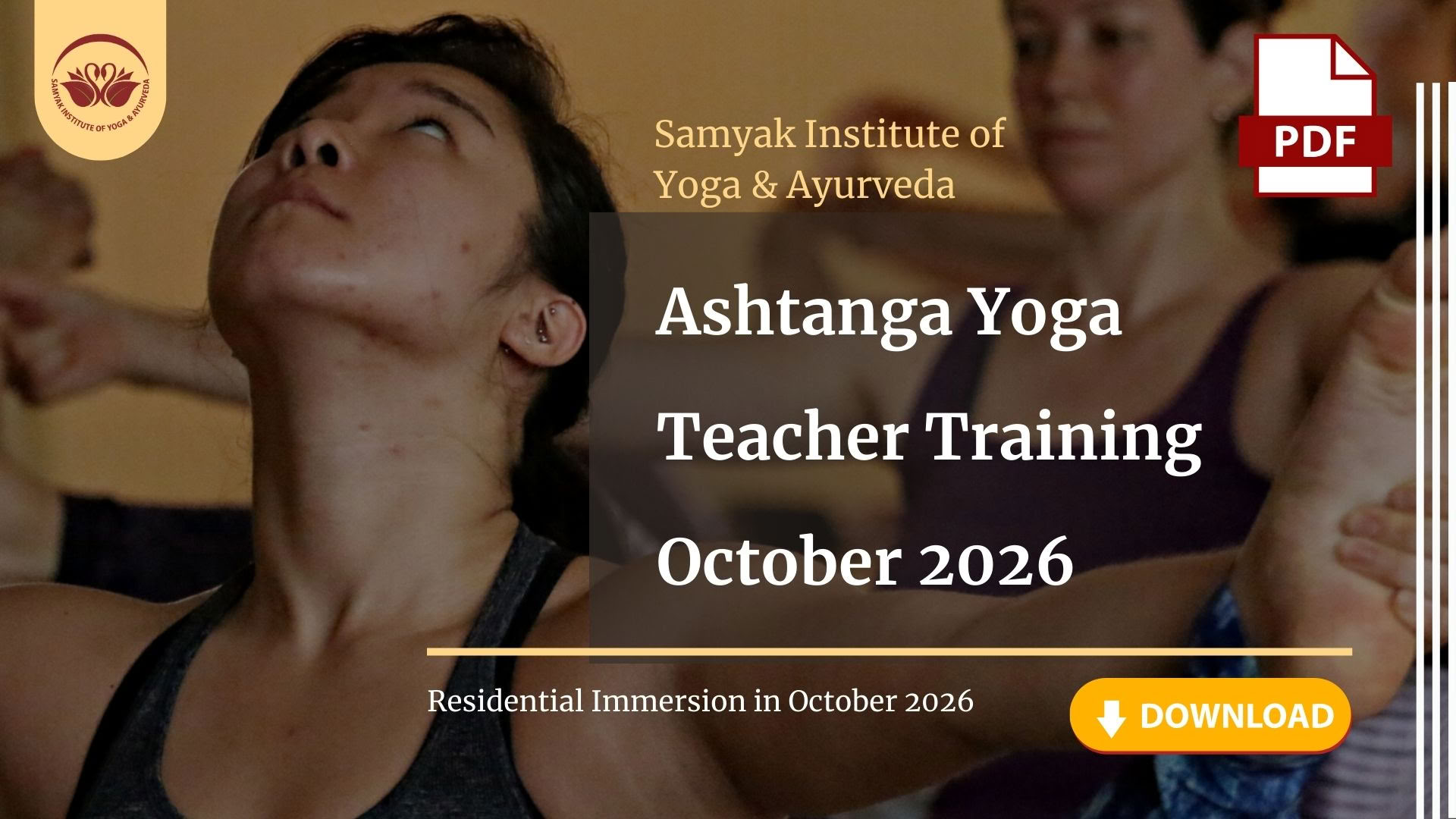 Ashtanga yogalärarutbildning – oktober 2026