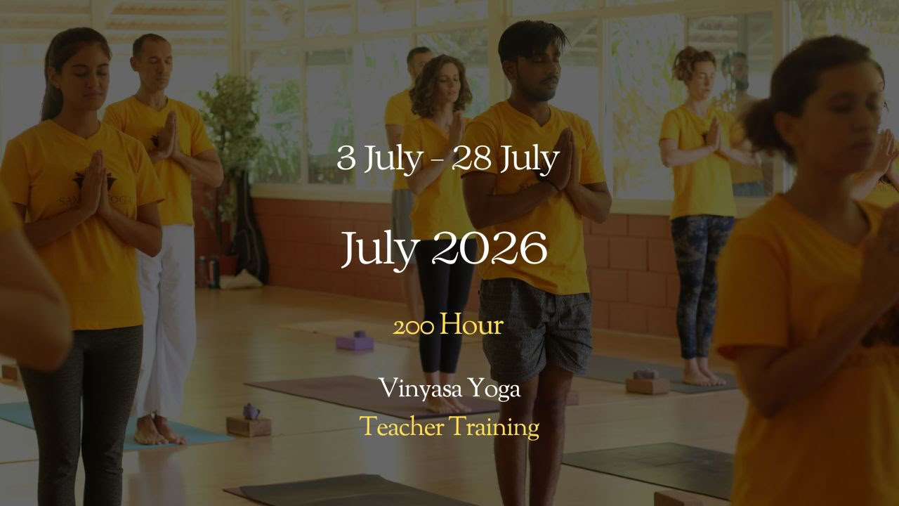 Vinyasa yogalärarutbildning - juli 2026