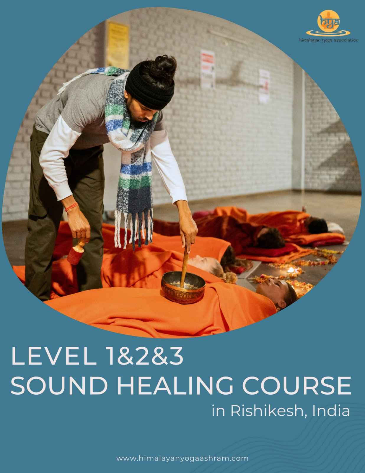 Ljudhealingkurs nivå 1, 2 och 3 i Rishikesh, Indien HYA