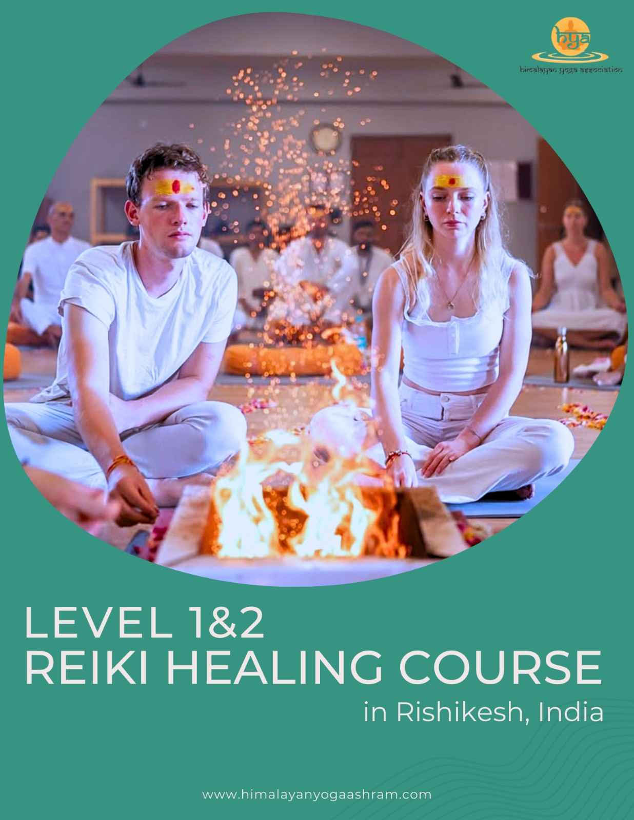 Reiki-healingskurs nivå 1 och 2 i Rishikesh, Indien HYA