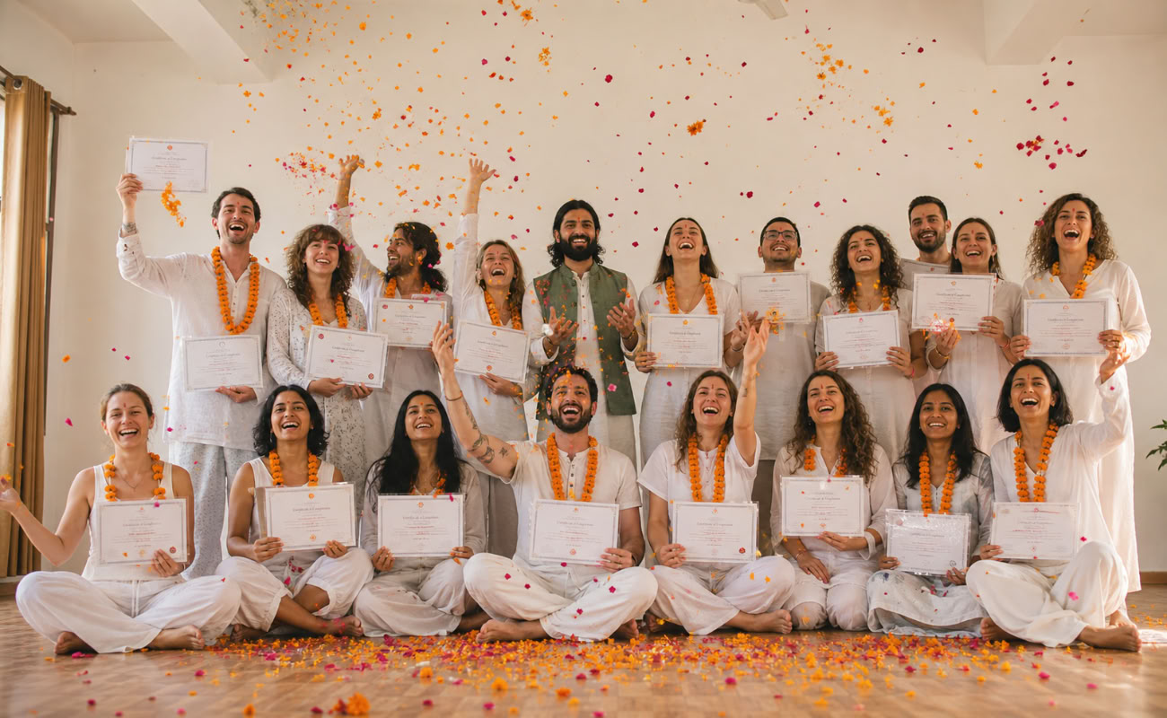 200-timmars yogalärarutbildning i Rishikesh – 1 jan till 11 jan