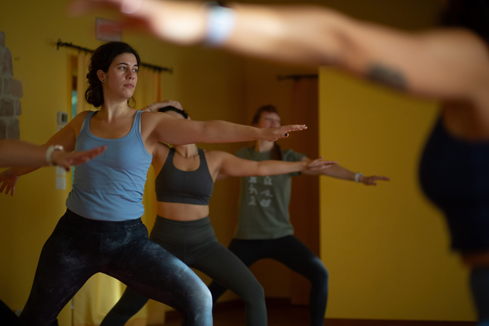 Vinyasa-yoga på plats