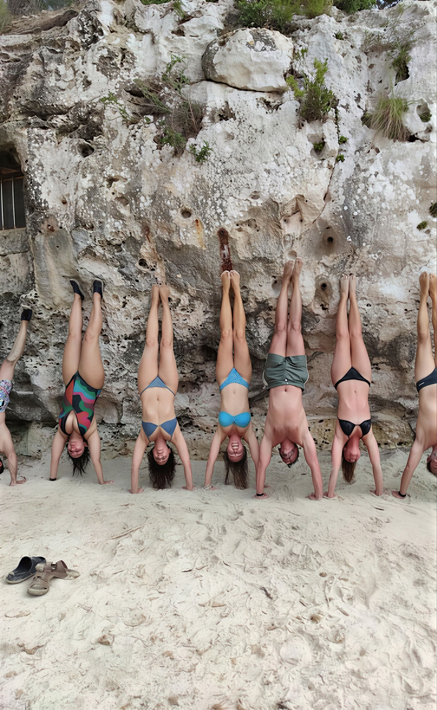 Yoga på stranden