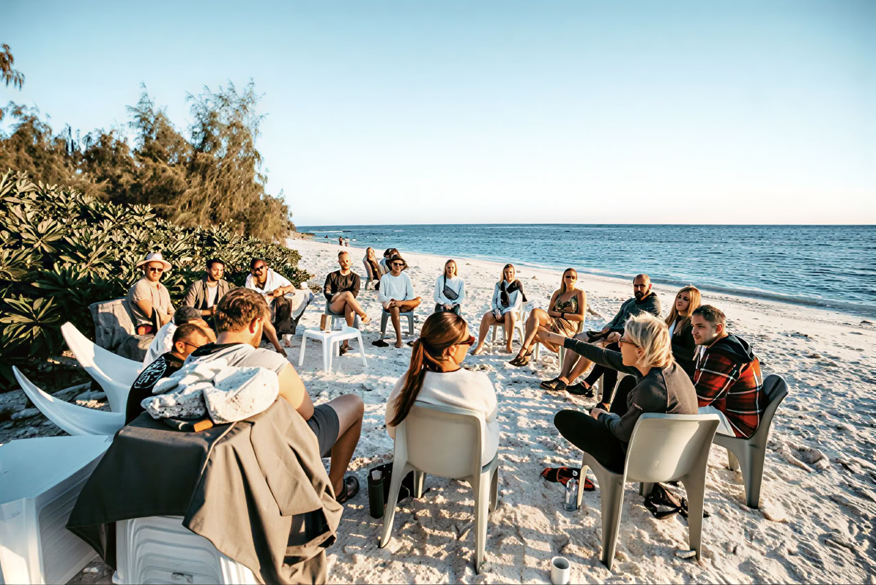 Lady Elliot Island fridykning och endast för instruktörer utan andning