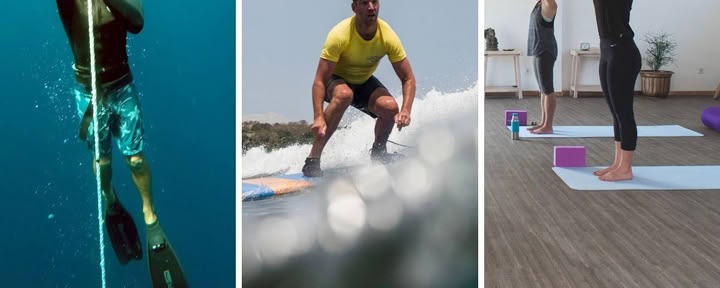 6 dagar fridykning, surfing och yoga