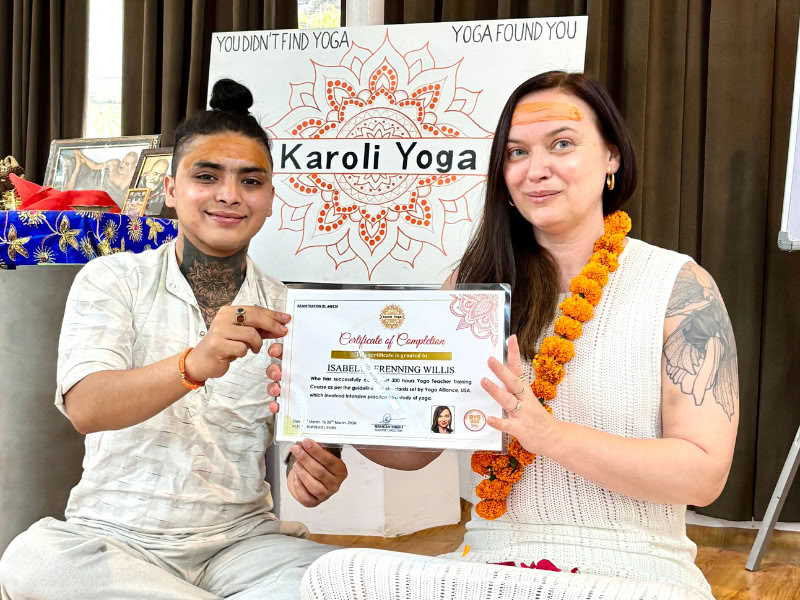 50-timmars Yin- och Yang-yogalärarutbildning i Rishikesh – 1–7 januari 2026