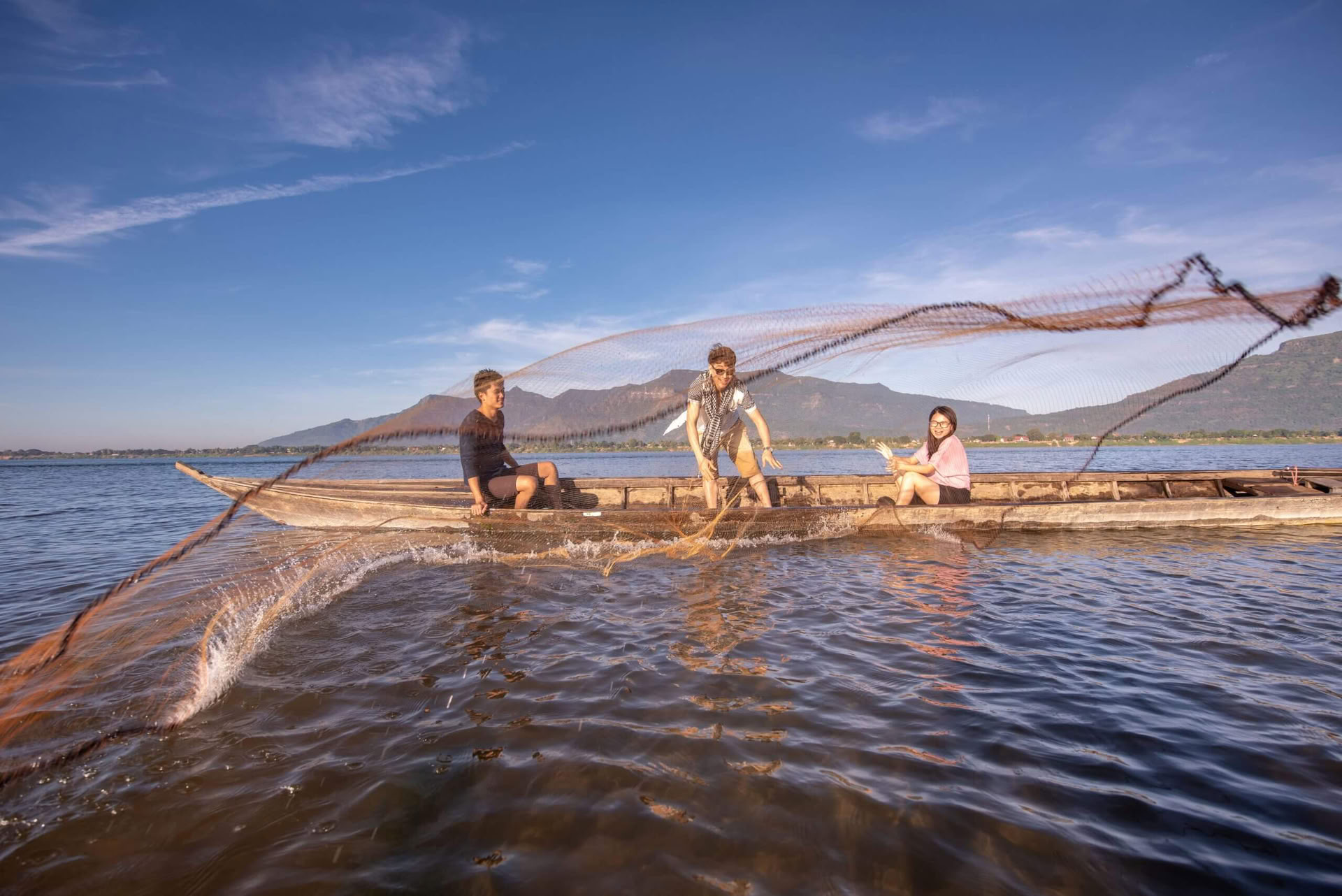 Fiske på Mekong