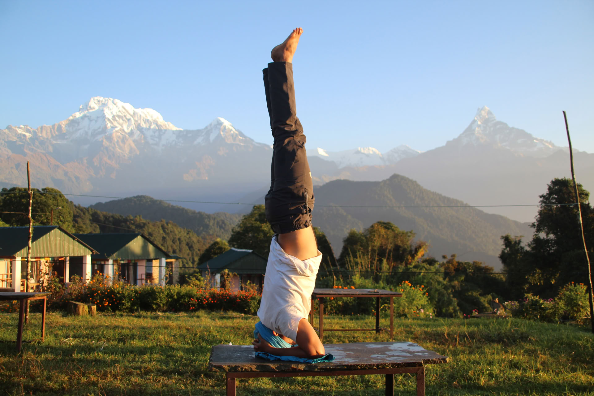 Yoga-retreat i Dhampus